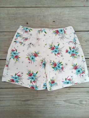 Westbound Petites Floral Pull On Stretch Shorts Size 6P